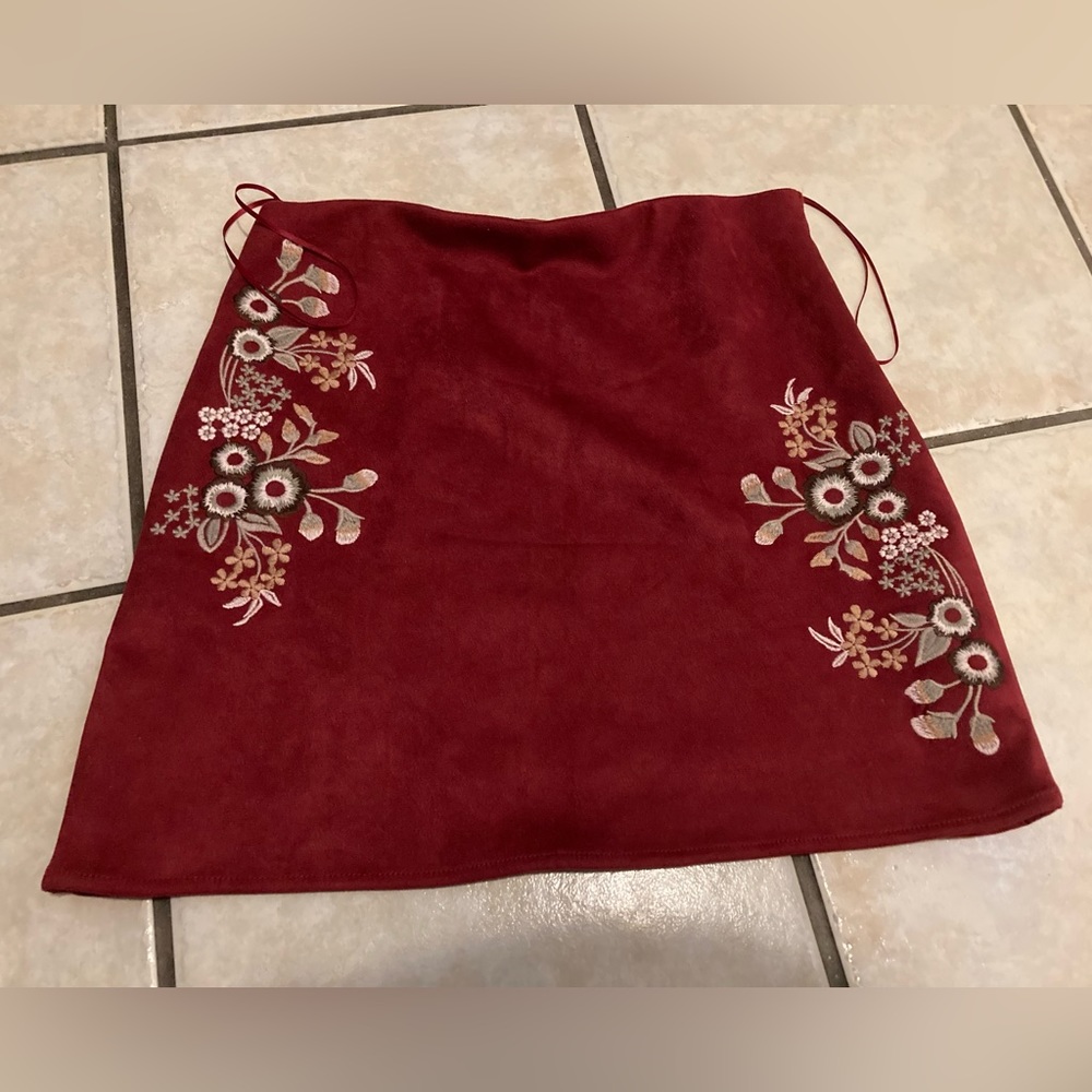 Floral Mini Skirt
